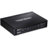 Trendnet - TPE-TG611 - Netwerkschakelaar - Zwart - 6-poorts Gigabit PoE+ Switch