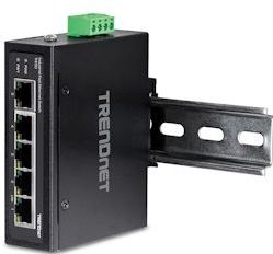 Trendnet - TI-E50 - Netwerkschakelaar - Zwart - IP30 - Robuuste Metalen Behuizing