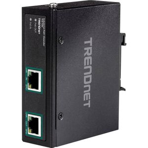 Trendnet - TI-E100 - Industriële Gbit PoE+ Extender - Zwart - 100m Verlenging