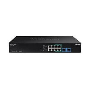 Trendnet - TPE BG102G - Netwerkschakelaar - Zwart - 10 Poorten, 240 Watt PoE, 20 Gbps