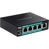 Trendnet - TE-FP051 - Netwerkschakelaar - Zwart - PoE - 5 Haven
