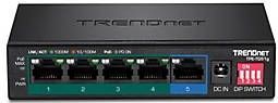 TRENDnet - TPE-TG51G - PoE+ Switch - Zwart - 5 Poorten, 60W, 200m PoE+ Bereik