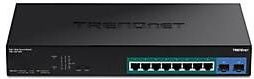 Trendnet - 10-Port Gigabit Web Smart PoE+ Switch - Zwart - Netwerkschakelaar