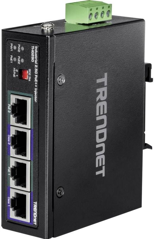 Trendnet TI-IG290 PoE Adapter - 2.5 Gbps - Zwart
