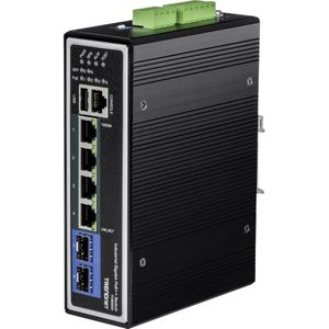 Trendnet - Industrieel Ethernet Switch - Zwart - Metalen Behuizing - 6 Havens