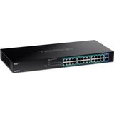 TRENDnet - TPE-TG262 - 26-poorts Beheerde Ethernet-Switch - Gigabit - Metalen Behuizing