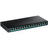 TRENDNET TPE-TG161H Switch - 16-Poorts PoE+ - 120W - Gigabit