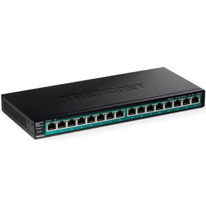 TRENDNET TPE-TG161H Switch - 16-Poorts PoE+ - 120W - Gigabit
