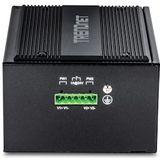 Trendnet - 26-Poorts Geharde Industriële Gigabit DIN-Rail Switch - Zwart - 24 Gigabit RJ45-poorten en 2 Gigabit SFP-aansluitingen
