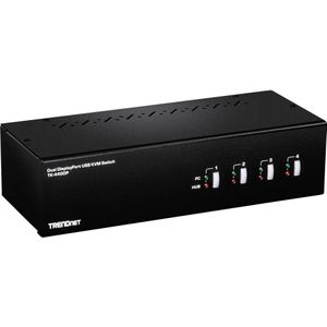 Trendnet TK-440DP KVM Switch - 4-Poorts - Dual Monitor - DisplayPort