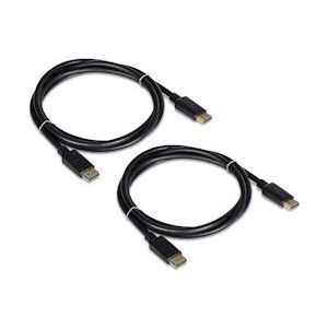 TRENDnet TK-DP06/2 DisplayPort 1.2 Kabel, 2 Stuks, zwart, 1,8 m - zwart TK-DP06/2