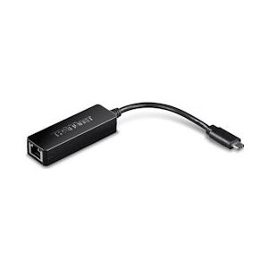 TRENDnet TUC-ETG USB naar RJ45 Adapter USB-C/Gigabit Ethernet - zwart TUC-ETG