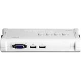 Trendnet - TK-407K - KVM Schakelaar - Blauw - 4-poorts USB