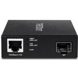 Trendnet - TFC-PGSFP - Media Converter - Zwart - Glasvezel - 2000 Mbit/s