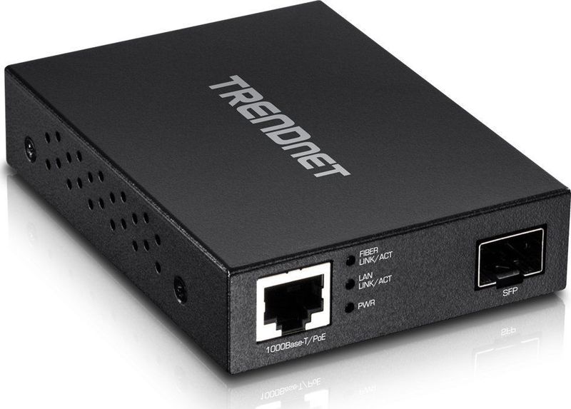 Trendnet - TFC-PGSFP - Media Converter - Zwart - Glasvezel - 2000 Mbit/s