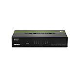 TRENDnet 8-poorts onbeheerde gigabit-schakelaar, TEG-S80G, Desktop Ethernet metalen schakelaar, Ethernet-splitter, ventilatorloos, 16 Gbps schakelcapaciteit, Plug & Play, levenslange bescherming,