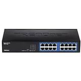 Trendnet - TEG-S16DG - Netwerkschakelaar - Zwart - 16 Poorten, Gigabit, GREENnet Technologie