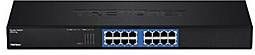 Trendnet - TEG-S16g - Netwerkschakelaar - Zwart - 16 Poorten, 32Gbps Doorvoercapaciteit