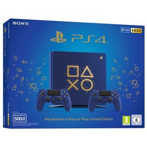 Sony - PlayStation 4 Slim - Gameconsole - 500 GB - Days of Play - 2 Mandos Dual Shock