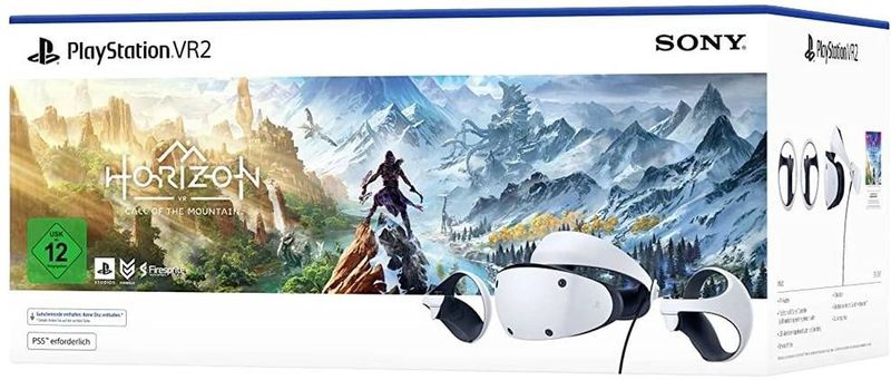 Sony PS5 VR2 Horizon Roep van de Berg Bundel, VR-bril, Zwart, Wit