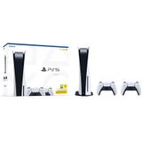 Sony - PlayStation 5 - Gameconsole - Wit - 825 GB - Inclusief 2 Controllers