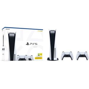 Sony - PlayStation 5 - Gameconsole - Wit - 825 GB - Inclusief 2 Controllers