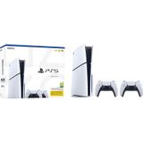 Sony Playstation 5 Console Slim + 2 Dualsense Controllers Bundel