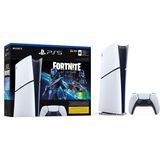Sony Playstation 5 Slim Digital-Edition Fortnite Cobalt Star Bundle, weiß
