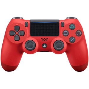 Sony, Manette PS4 DUALSHOCK 4 Officielle, Accessoire PlayStation 4, Sans Fil, Batterie Rechargeable, Bluetooth, Couleur : Rouge