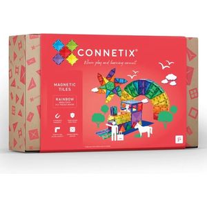 CONNETIX - Magnetisch Tegels - Regenboog Mega-Pakket - 212 Stuks