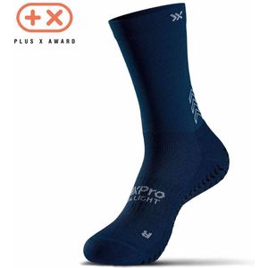 SOXPro - Ultra Light - Antislip Voetbalsokken - Donkerblauw - Gepatenteerde Griplaag