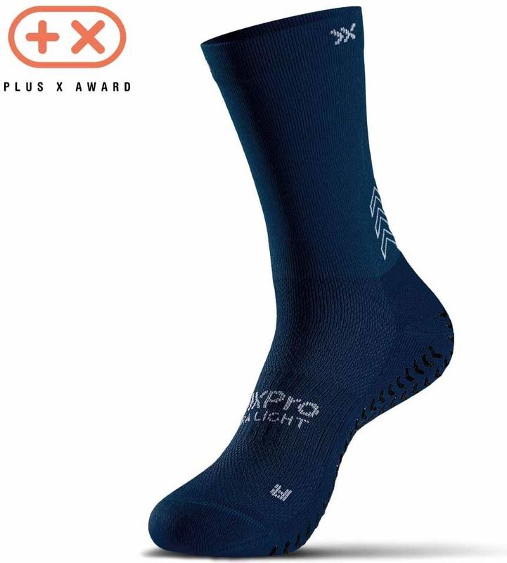 SOXPro - Ultra Light - Antislip Voetbalsokken - Donkerblauw - Gepatenteerde Griplaag
