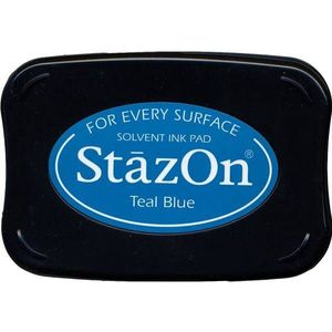 Sz-000-31 Stempelkussen Stazon - Zwart - is een Permanente inkt voor metaal, glas, plastic en andere harde materialen