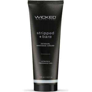 WICKED SENSUAL MASSAGE CREAM 120ML STRIPPED AND BARE UNSCENTED