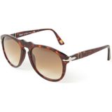 Persol, Havana Zonnebril Donkerbruin Getint Bruin, unisex, Maat:54 MM