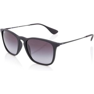 Ray-Ban Zonnebril round heren rubber zwarte gradiënt grijze  | Sunglasses