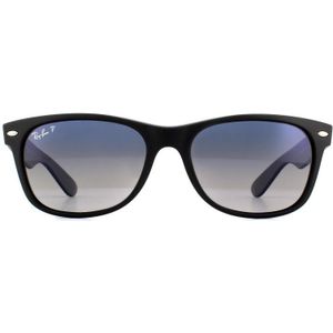 Ray-Ban Zonnebril  New Wayfarer 2132 601S78 Mat Zwart Grijs Blauw Gepolariseerd 55mm | Sunglasses