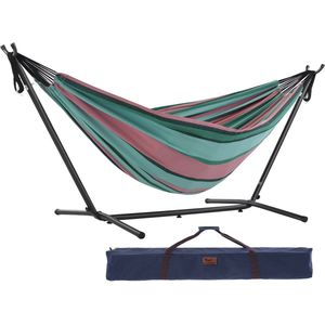 Vivere Dubbele Hangmat met Standaard - Watermelon