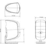 Bowers & Wilkins M-1 - Compacte Muur Speaker - Wit - Incl. Muurbeugel