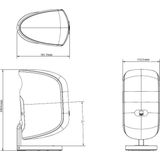 Bowers & Wilkins M-1 - Compacte Muur Speaker - Wit - Incl. Muurbeugel