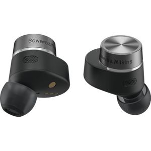 Bowers & Wilkins PI7 S2 In-Ear True Draadloze hoofdtelefoon met Noise Cancelling, Kristalheldere Gesprekskwaliteit en een Draadloze Audio Retransmissie- Zwart