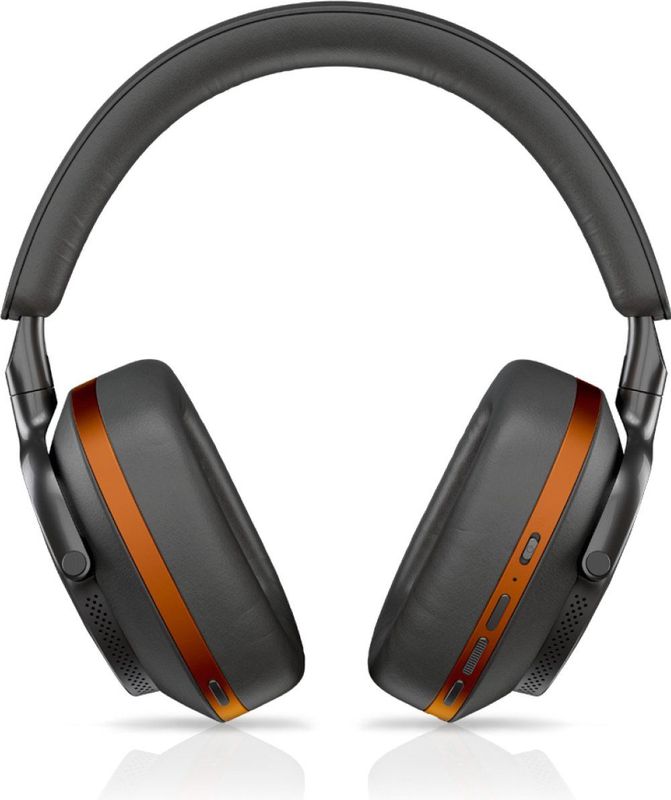 Bowers & Wilkins - Px8 McLaren Edition - Draadloze Over-Ear Hoofdtelefoon - Galvanisch Grijs & Papaya-Oranje