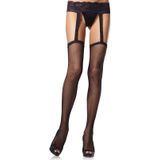 Leg Avenue Netz StrumpfgÃ¼rtel StrÃ¼mpfe Model 1656 EinheitsgrÃ¶ÃŸe Schwarz, 1er Pack