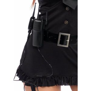Spooktacular Creations Blauwe politiekostuumset voor dames, set met romper, riem, hoed, stok, handboeien, walkietalkie voor volwassenen, Halloween, verkleedfeest, cosplay, XL