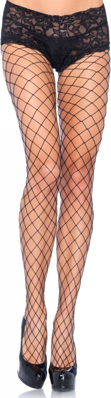 Diamond Net Panty Zwart