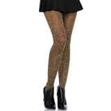 Schitterende Glitter Panty - Zwart / Goud