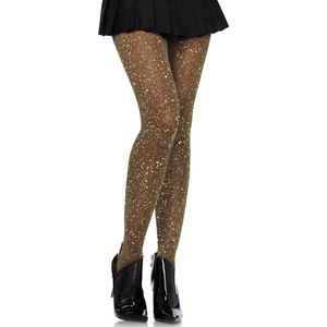 Leg Avenue - Schitterende Glitter Panty - Zwart - Erotische Kousen