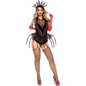 Leg Avenue Kostuum L - Spider Queen zwart