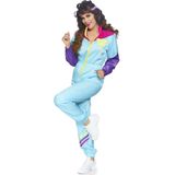 Leg Avenue - Jaren 80 Skipak - Multicolor - Dunne Stof - Inclusief Hoofdband