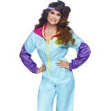 Leg Avenue - Jaren 80 Skipak - Multicolor - Dunne Stof - Inclusief Hoofdband